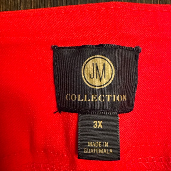 Cherry Flame JM Collection Rivet Capri Size 3X - Picture 4 of 5